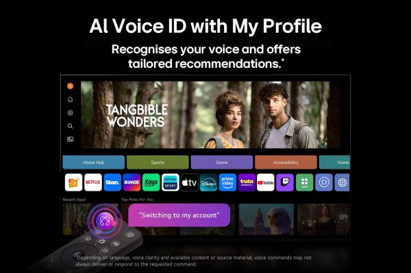 LG 86 inch NanoCell TV α7 AI Sound Pro Virtual 9.1.2 surround visualization