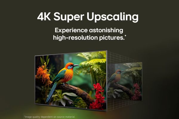 LG 86 inch NanoCell TV 4K Super Upscaling frame-by-frame enhancement