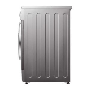 LG 8kg washer dryer Silver side profile