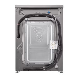 LG 8kg washer dryer Silver rotating product view