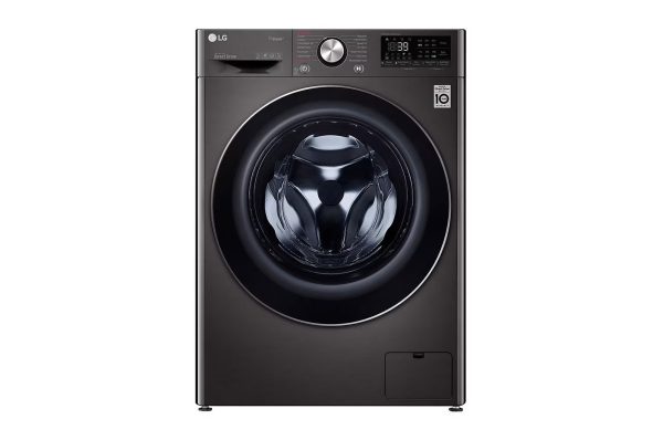 LG 9kg washer dryer F4R5VGG2E Black Steel with AI DD and Steam