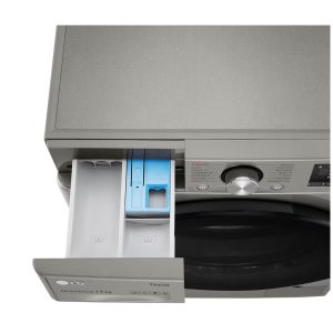LG 11kg front load washer detergent drawer close-up