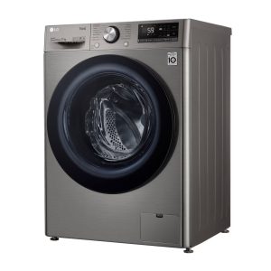 LG 11kg front load washer left side view Platinum Silver