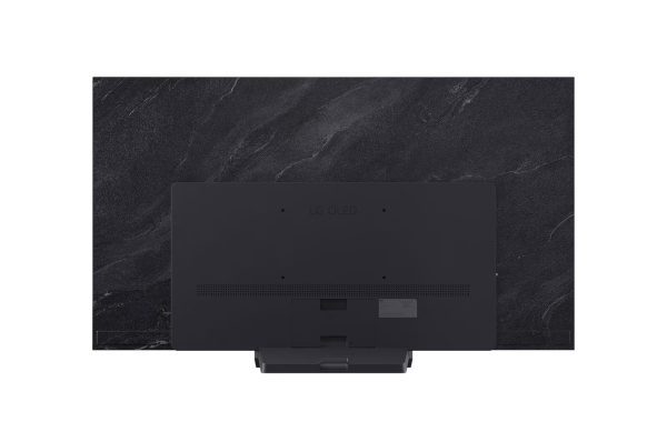 LG 65 inch OLED evo rear view showing connectivity ports
