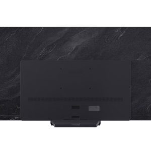 LG 77 inch OLED evo rear view showing connectivity ports